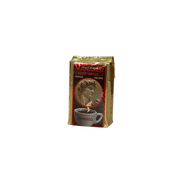 Caffe Manaresi - Gran Bar Oro - 90% Arabica - 250g gemahlen für Espressomaschine